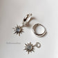 Sunshine Moonstone Plain 925 Sterling Silver Huggies