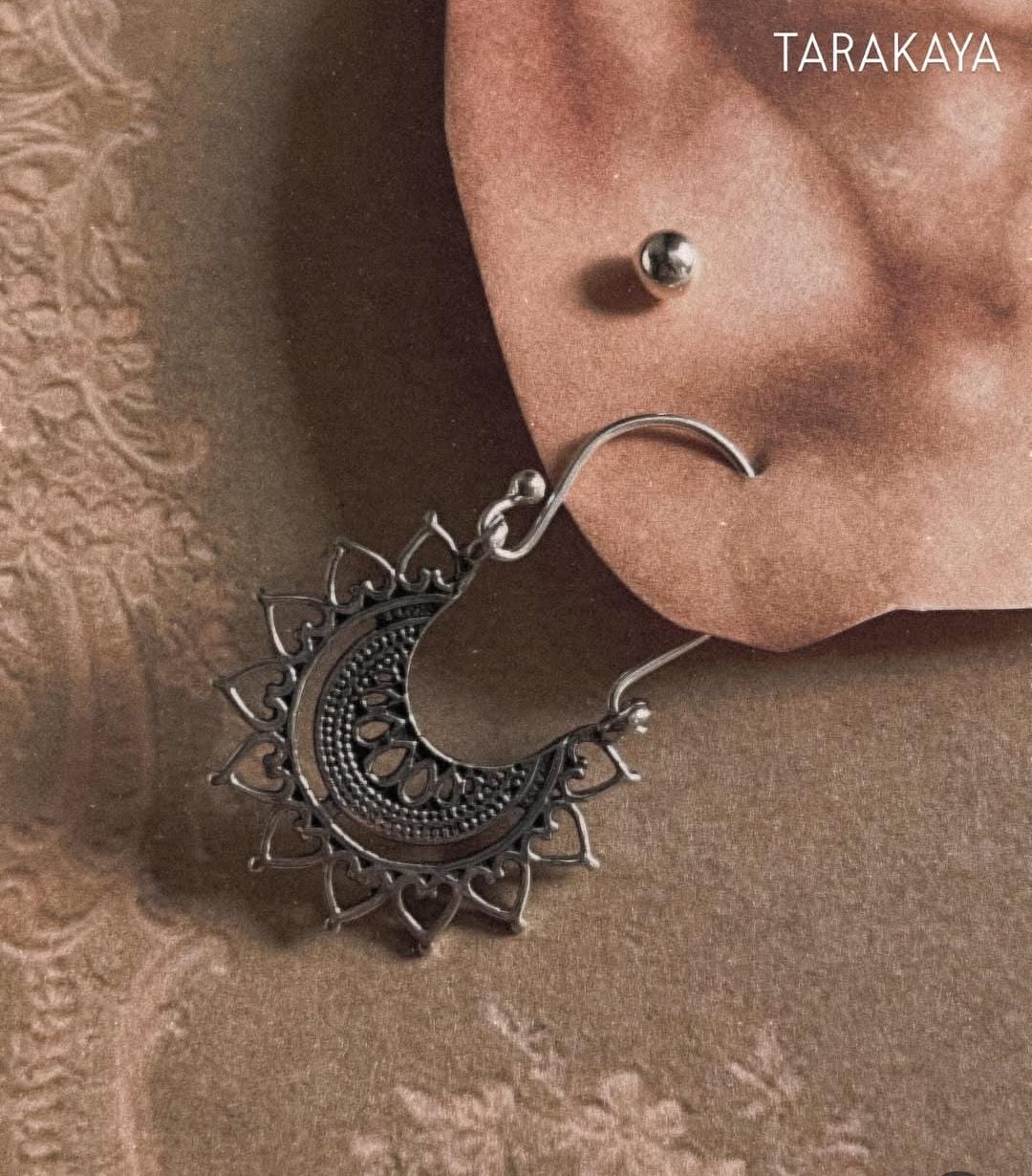 Sumri Banjara 925 Sterling Silver Hoops