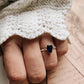 Iolite Solitaire Pear 925 Sterling Silver Ring