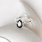 Iolite Solitaire Pear 925 Sterling Silver Ring