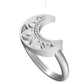 Boho Moon 925 Sterling Silver Ring
