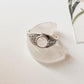 Clear Quartz Master Healer Round Boho 925 Sterling Silver Ring