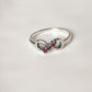 Garnet Infinity 925 Sterling Silver Ring