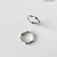 Handcrafted flower edge design band in 925 silver  