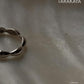 925 sterling silver ring with flower edge detailing
