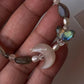 Natural silver bracelet with wings symbolizing strength and growth