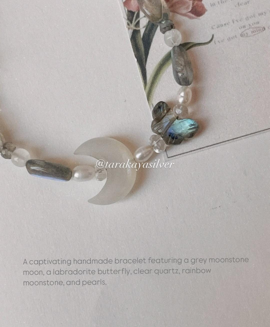 Mystic Wings silver bracelet for healing and positive energy  