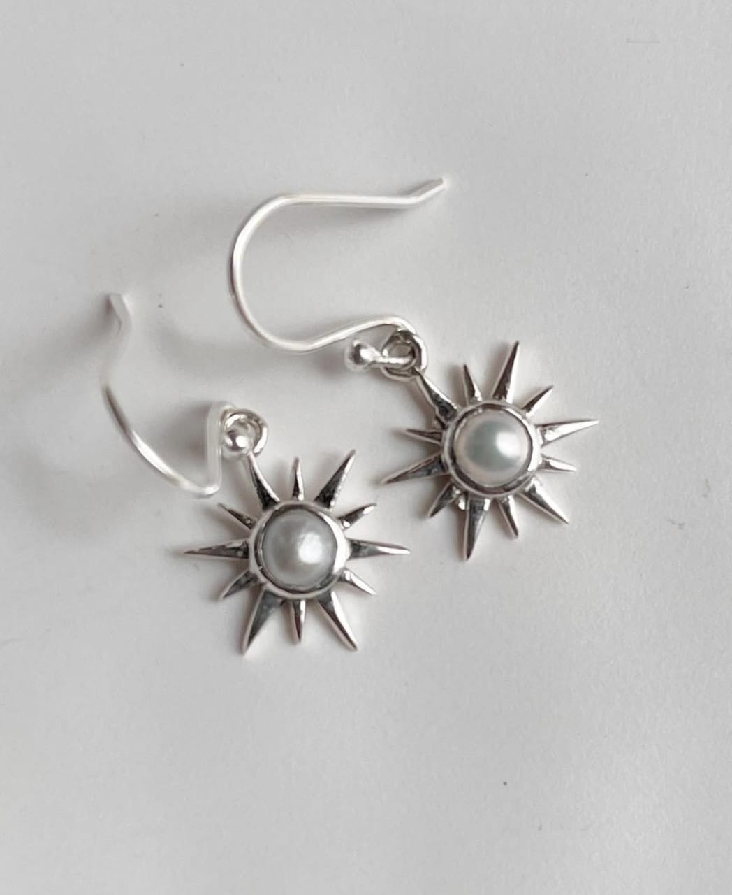 Sunshine Pearl 925 Sterling Silver Earrings
