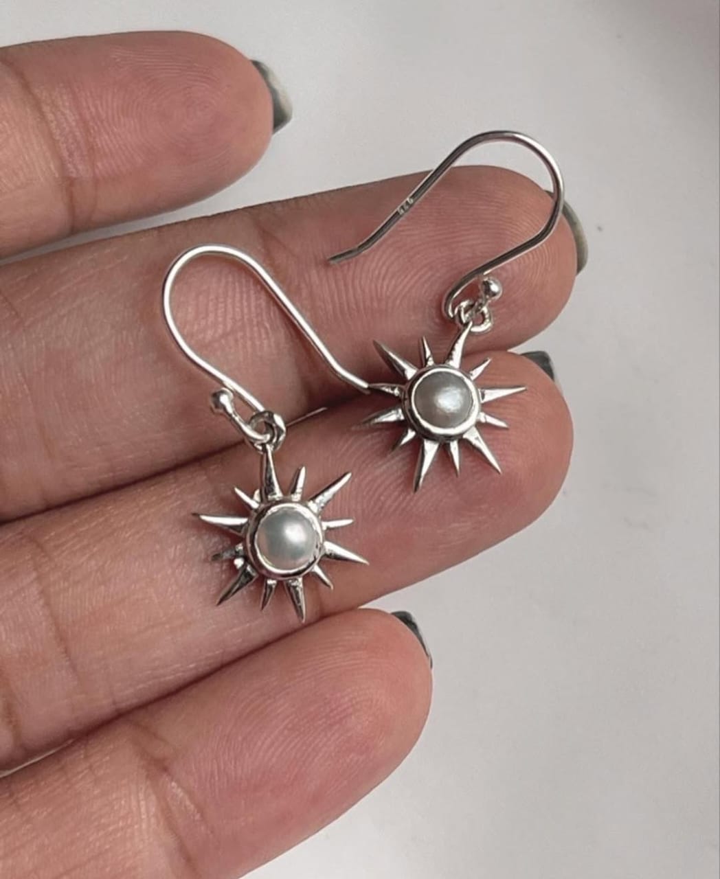 Sunshine Pearl 925 Sterling Silver Earrings