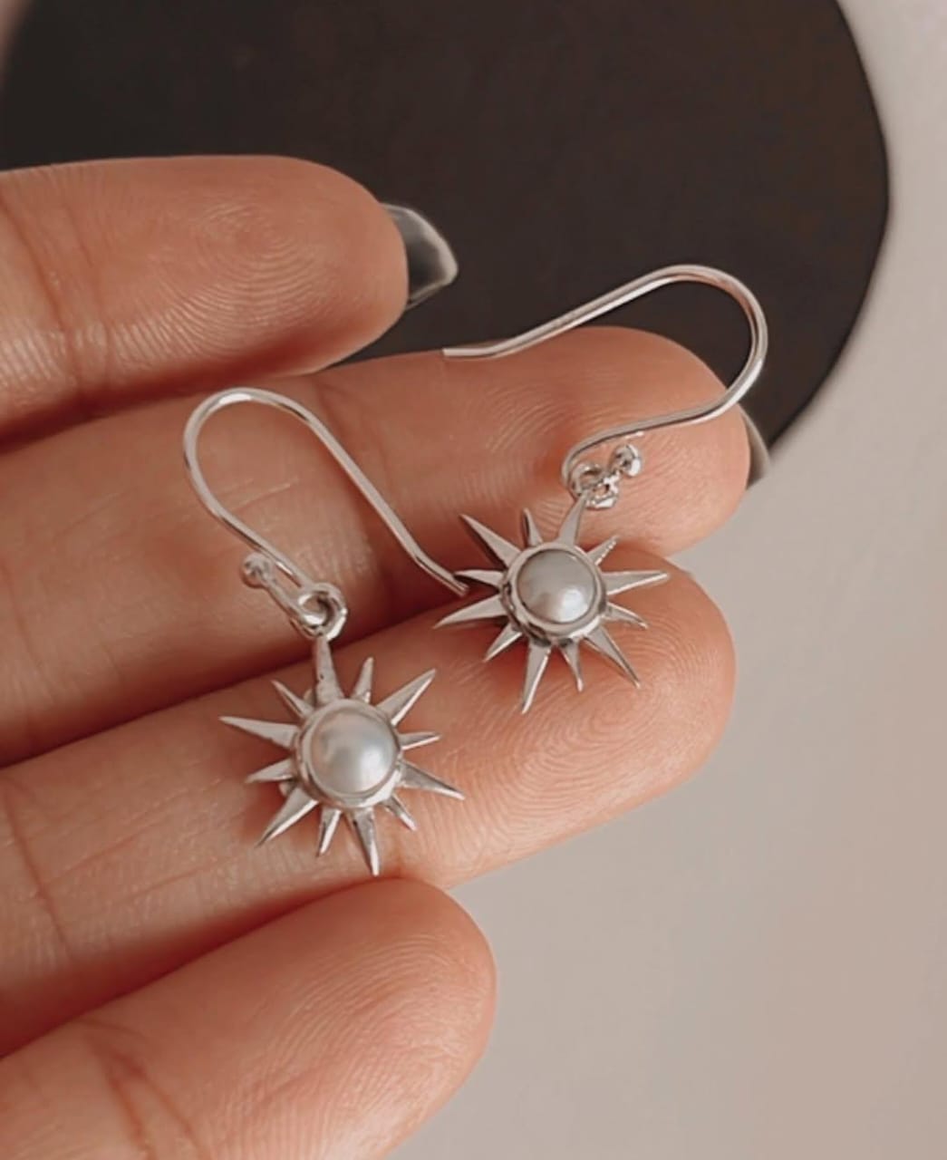 Sunshine Pearl 925 Sterling Silver Earrings