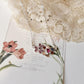 Ruby lab-grown flowers bouquet necklace in 925 silver  