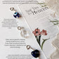 Protective crystal charm set with evil eye and pearl accents