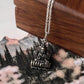 Sacred Laxmi Maa symbol pendant in sterling silver