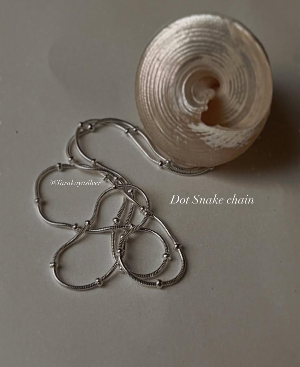 Snake Dot 925 Sterling Silver Chain