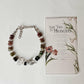 Ethereal bloom silver bracelet with multi tourmaline and clear quartz  