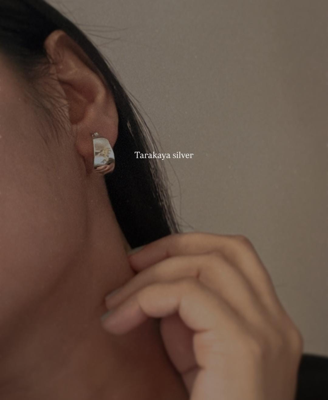Handcrafted chunky Italian 925 silver hoop earrings