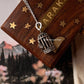 3D silver pigeon in cage pendant on a decorative wooden box, perfect for gifts and special occasions.