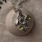 Peridot Green Amethyst Forest 925 Sterling Silver Pendant