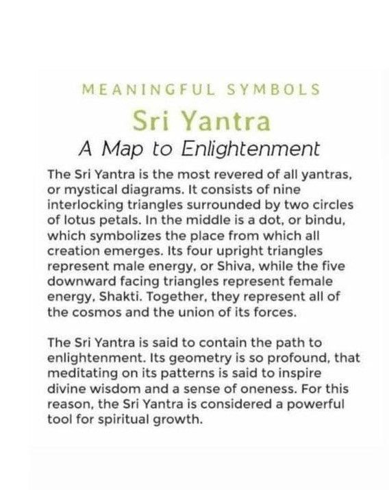 Big Round Shree Yantra Silver Pendant