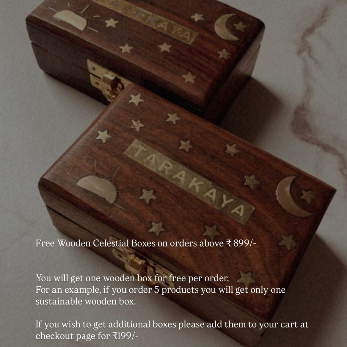Premium wooden box packaging for gifts