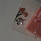 Tropical plumeria flower charm in 925 sterling silver