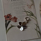 925 silver plumeria flower charm for jewelry  