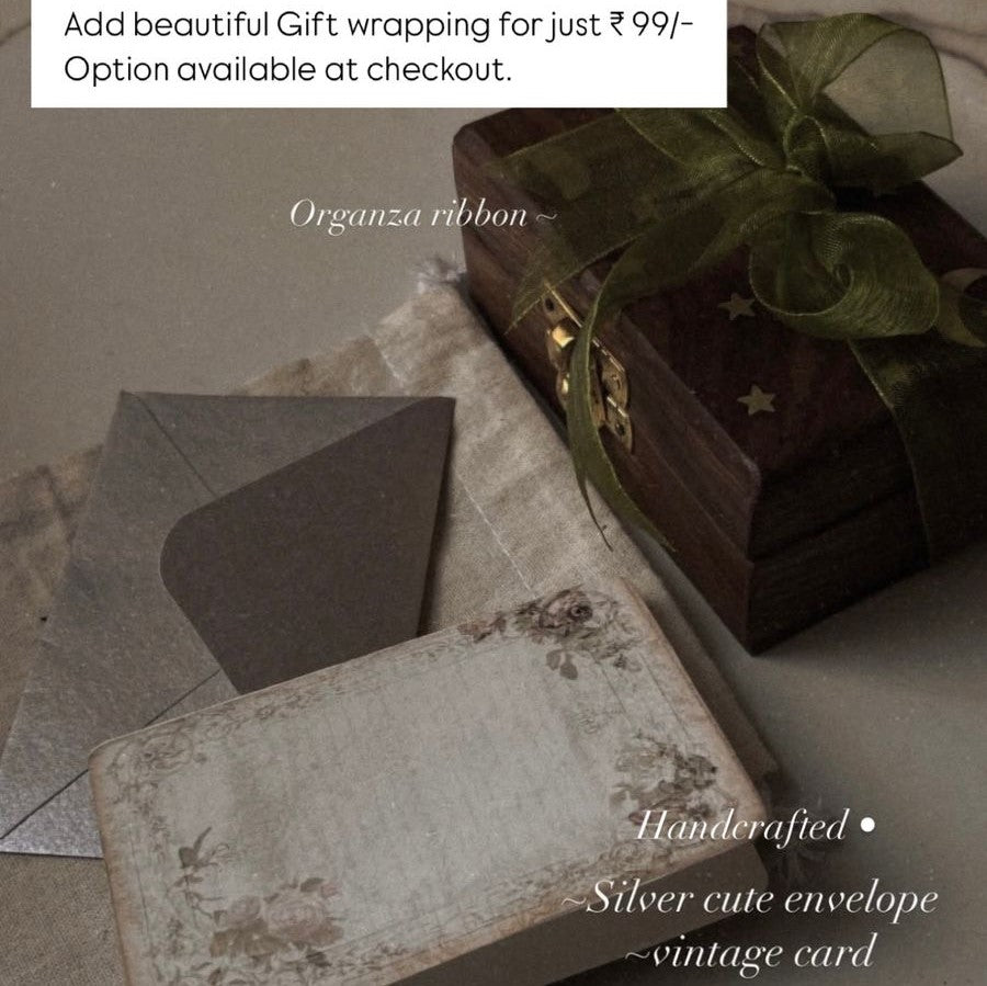 Rustic wooden box packaging with elegant design