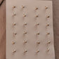 South Screw Back Tribal Floral Nose Pin in Silver  