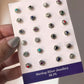 Tribal Floral Silver Nose Pin with Screw Back Closure  