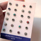 925 Silver Tribal Floral Nose Pin with Screw Back Closure  