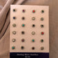 Floral Tribal Nose Pin with Rawa Detailing and Screw Back  