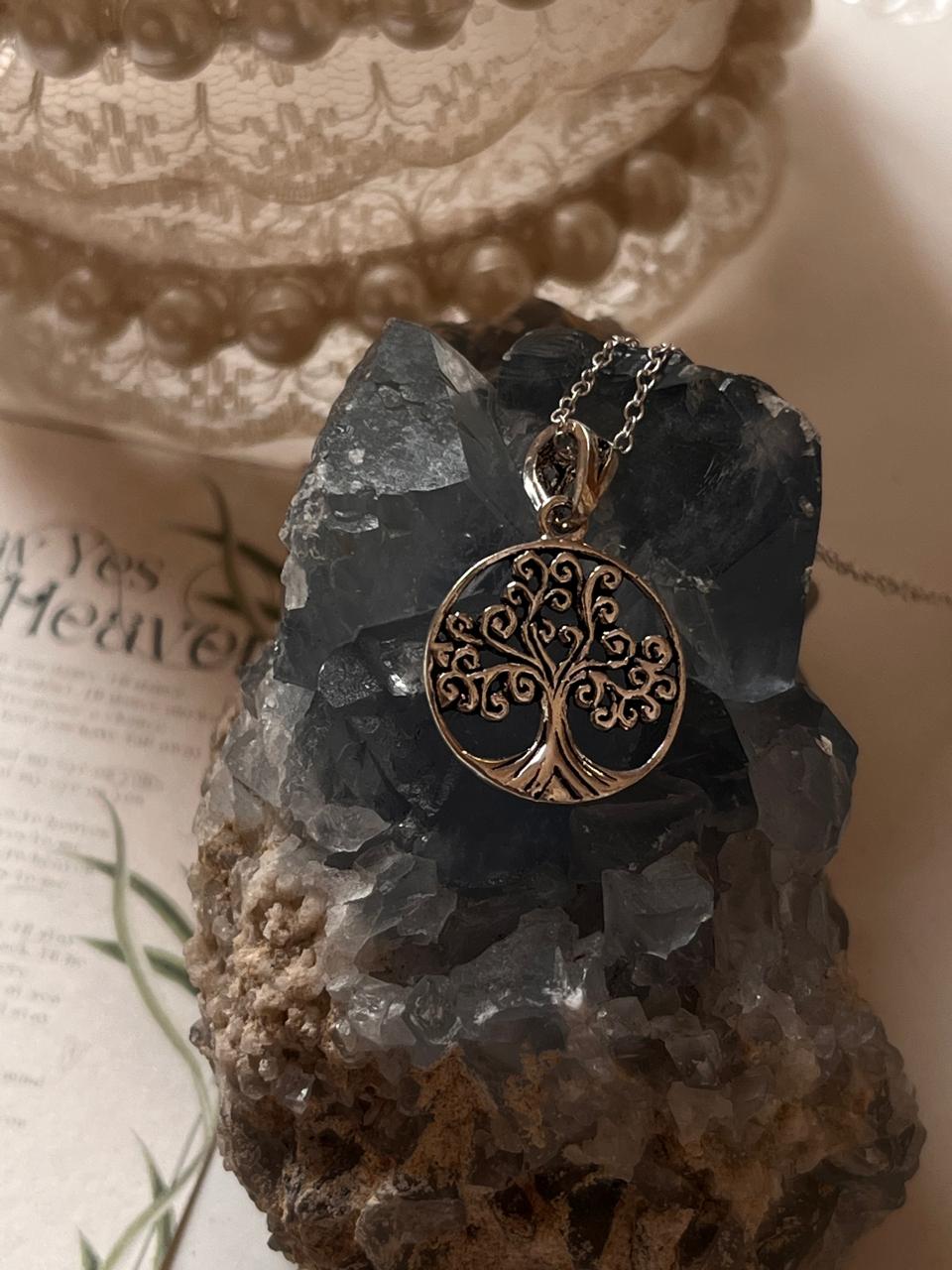 Sterling Silver Necklace with Tree of Life Charm