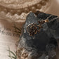 Sterling Silver Vintage Rose Pendant Necklace