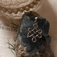 Handcrafted Celtic Knot Pendant Necklace in Sterling Silver  