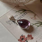 Handcrafted Amethyst Pear Pendant in 925 Silver  