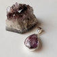 Amethyst Big Pear Handcrafted 925 Silver Pendant