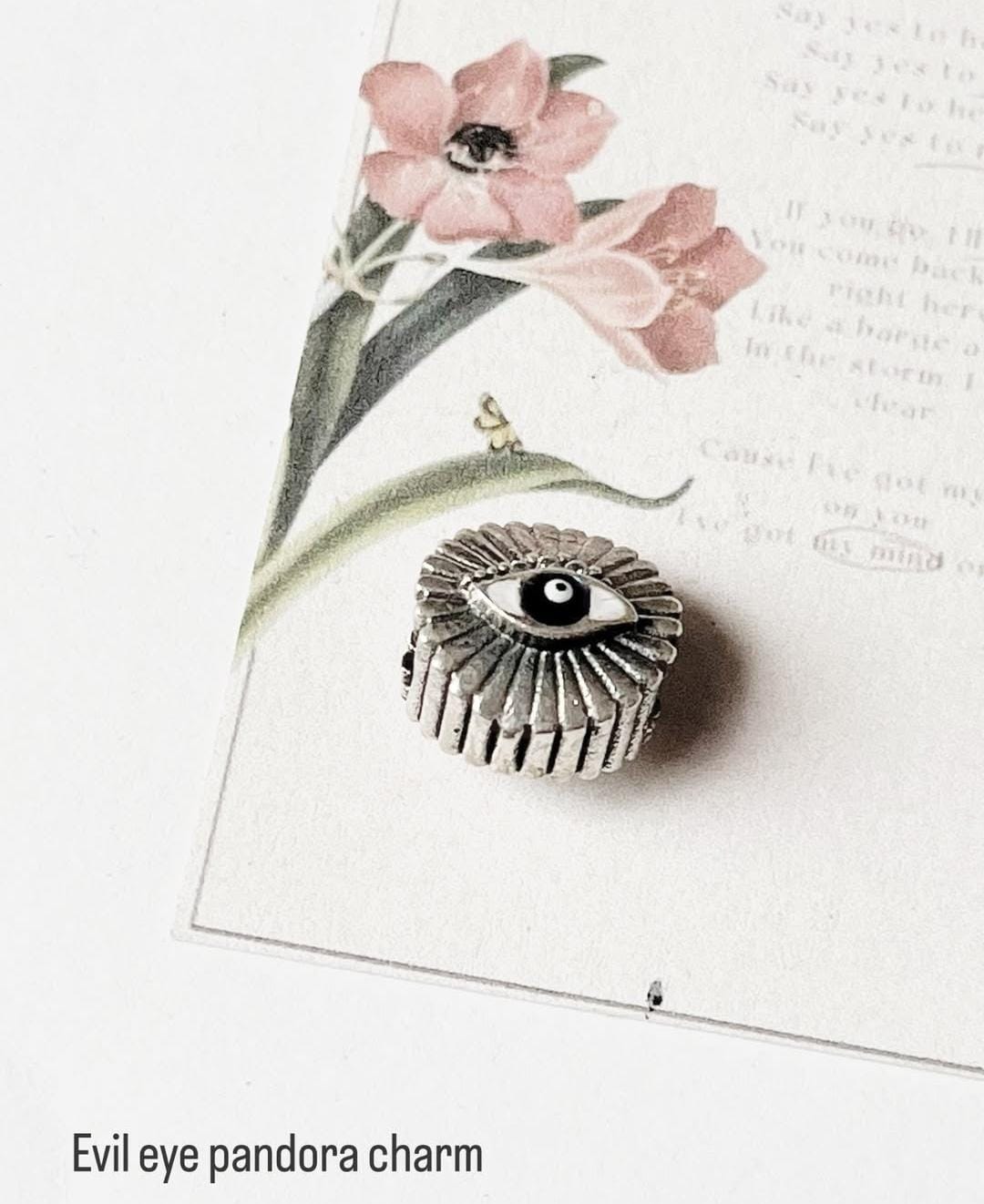 Evil Eye 925 sterling silver Pandora charm for protection  