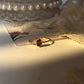 Gold Vermeil Rhodolite Garnet Vintage Solitaire 925 Sterling Silver Ring
