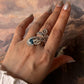 K2 Jasper Handcrafted Wire Wrap 925 Sterling Silver Adjustable Ring