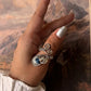 K2 Jasper Handcrafted Wire Wrap 925 Sterling Silver Adjustable Ring