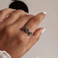 3 Daises 925 Sterling Silver Ring