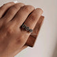 3 Daises 925 Sterling Silver Ring