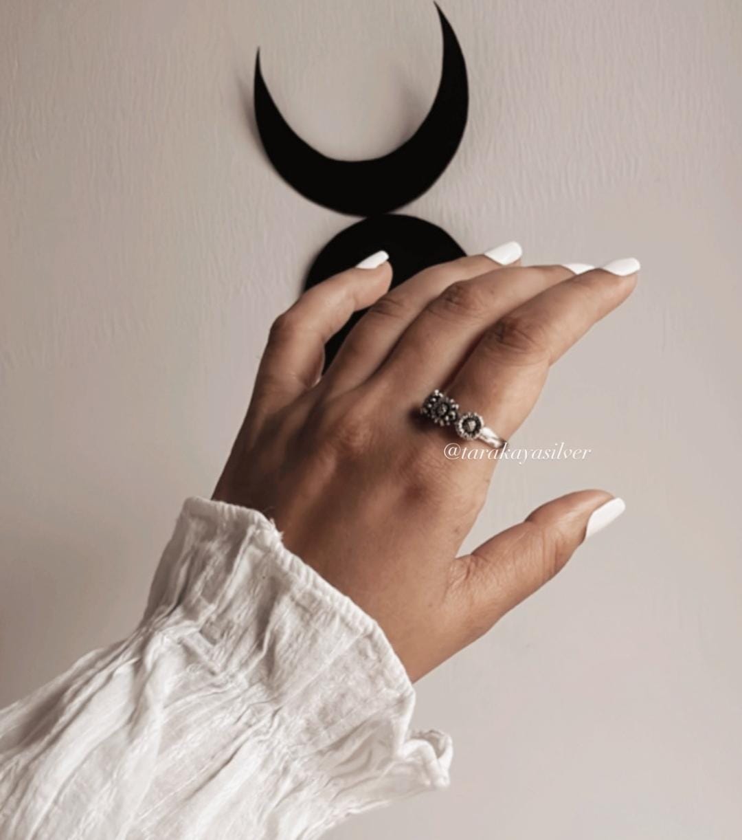 3 Daises 925 Sterling Silver Ring