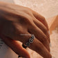 3 Daises 925 Sterling Silver Ring