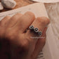 3 Daises 925 Sterling Silver Ring