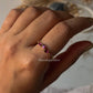 Gold Vermeil Rhodolite Garnet Leafy Minimal 925 Sterling Silver Ring