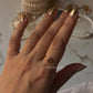 Gold Vermeil Rhodolite Garnet Vintage Solitaire 925 Sterling Silver Ring