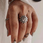 Surya Dev / Sun / Sooraj Tribal Adjustable 925 Sterling Silver Unisex Ring
