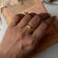 Gold Vermeil Textured & Hammered Stack Set 925 Sterling Silver Ring