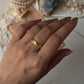 Gold Vermeil Textured & Hammered Stack Set 925 Sterling Silver Ring